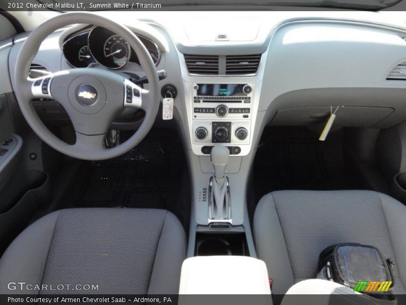 Summit White / Titanium 2012 Chevrolet Malibu LT