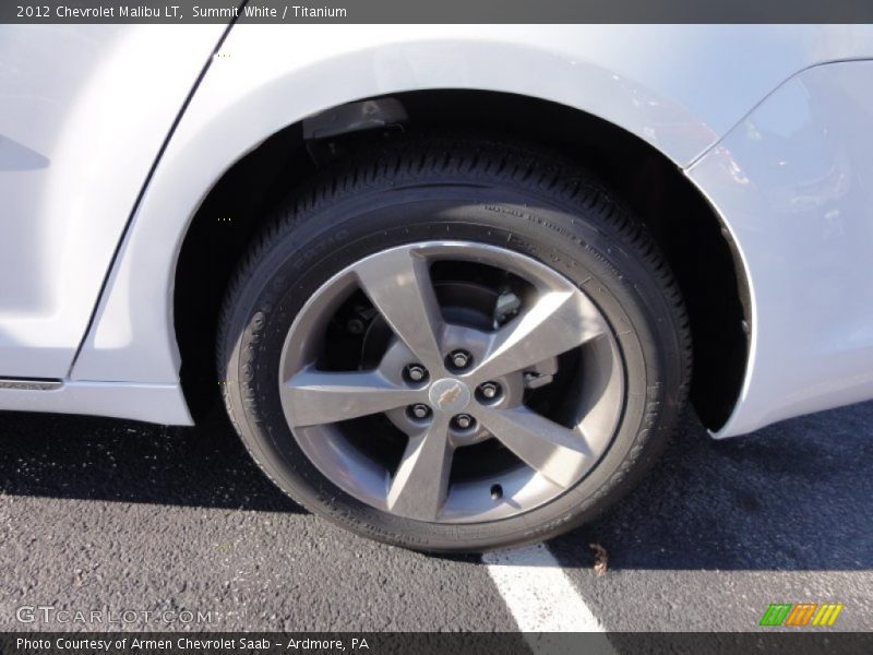 Summit White / Titanium 2012 Chevrolet Malibu LT