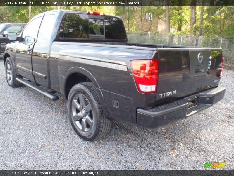 Galaxy Black / Sport Apperance Gray/Charcoal 2012 Nissan Titan SV King Cab