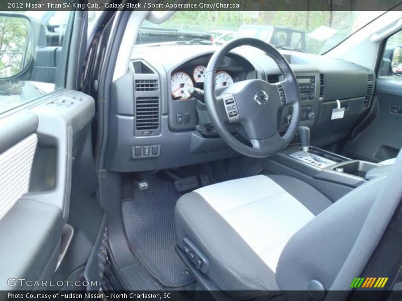 Galaxy Black / Sport Apperance Gray/Charcoal 2012 Nissan Titan SV King Cab