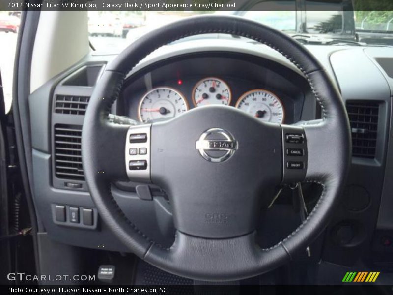 Galaxy Black / Sport Apperance Gray/Charcoal 2012 Nissan Titan SV King Cab