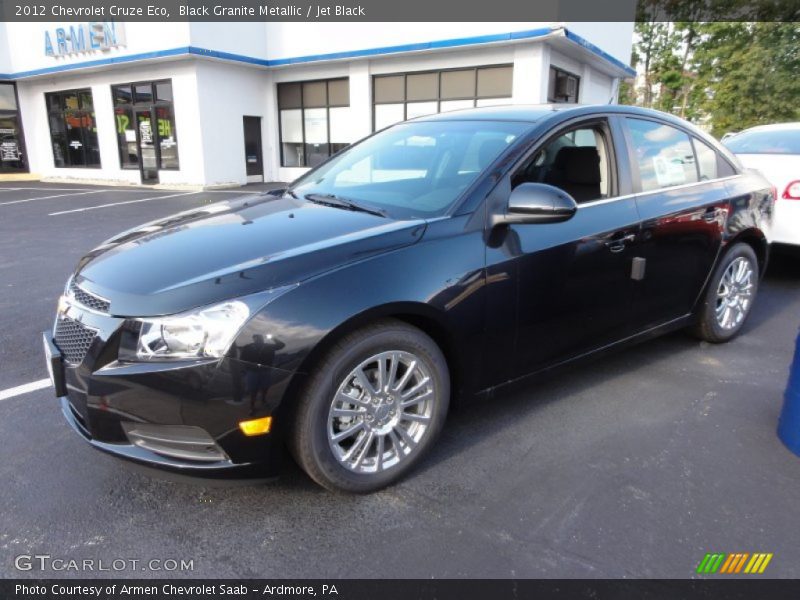 Black Granite Metallic / Jet Black 2012 Chevrolet Cruze Eco