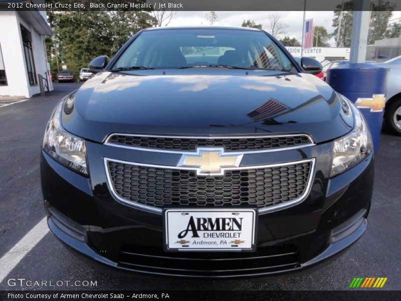 Black Granite Metallic / Jet Black 2012 Chevrolet Cruze Eco