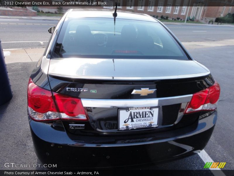 Black Granite Metallic / Jet Black 2012 Chevrolet Cruze Eco