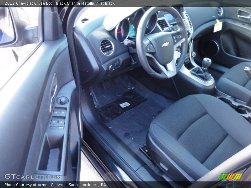 Black Granite Metallic / Jet Black 2012 Chevrolet Cruze Eco