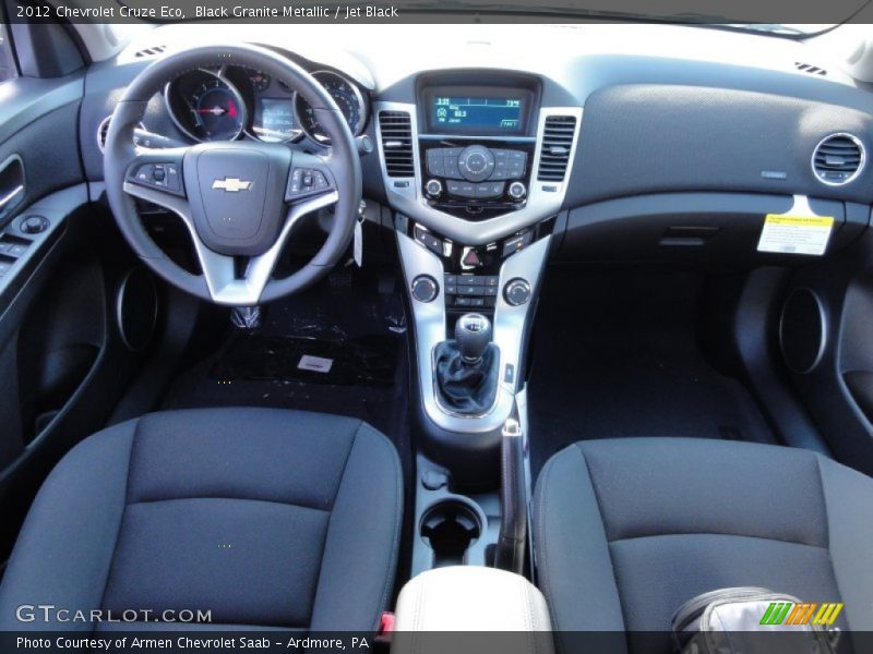 Black Granite Metallic / Jet Black 2012 Chevrolet Cruze Eco