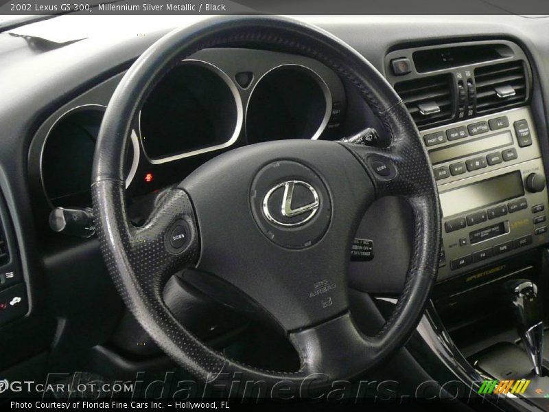 Millennium Silver Metallic / Black 2002 Lexus GS 300