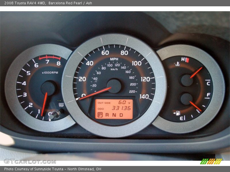 Barcelona Red Pearl / Ash 2008 Toyota RAV4 4WD