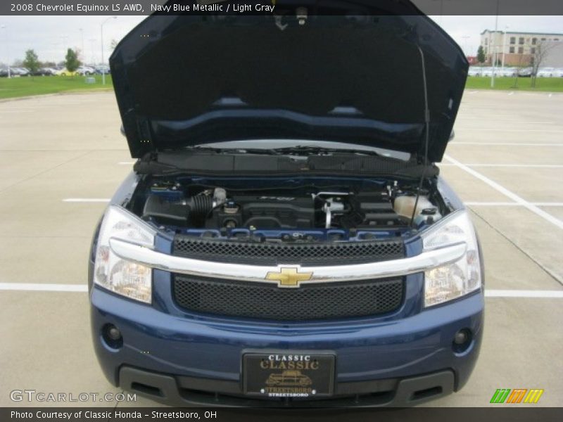 Navy Blue Metallic / Light Gray 2008 Chevrolet Equinox LS AWD