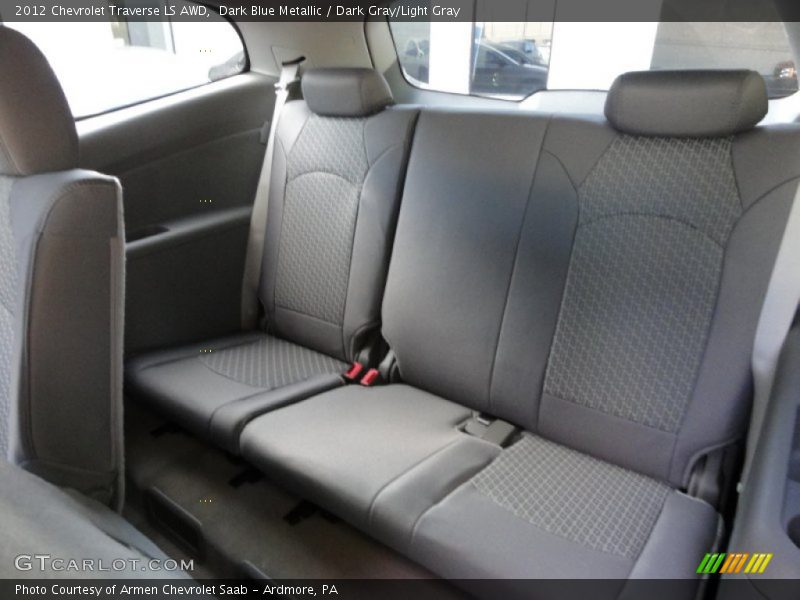 Dark Blue Metallic / Dark Gray/Light Gray 2012 Chevrolet Traverse LS AWD