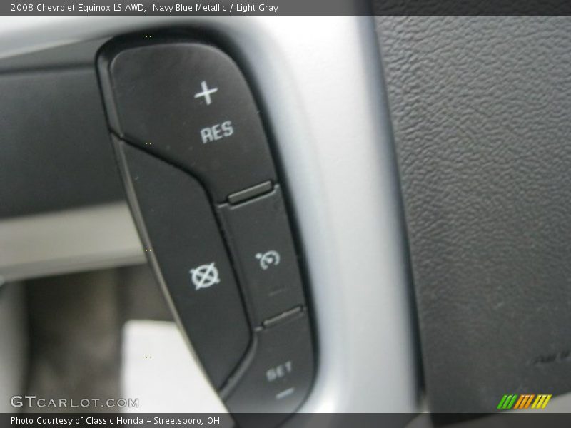 Navy Blue Metallic / Light Gray 2008 Chevrolet Equinox LS AWD