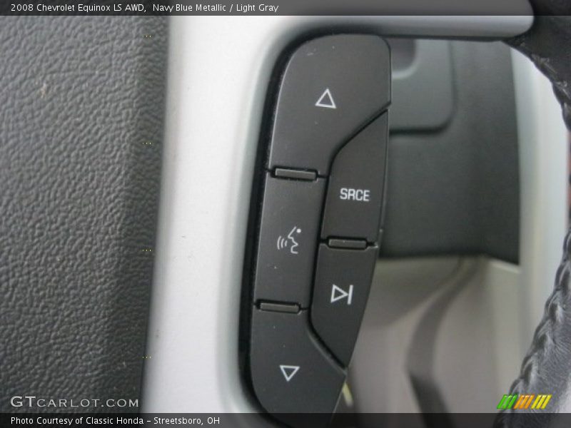 Navy Blue Metallic / Light Gray 2008 Chevrolet Equinox LS AWD