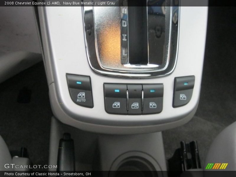 Navy Blue Metallic / Light Gray 2008 Chevrolet Equinox LS AWD