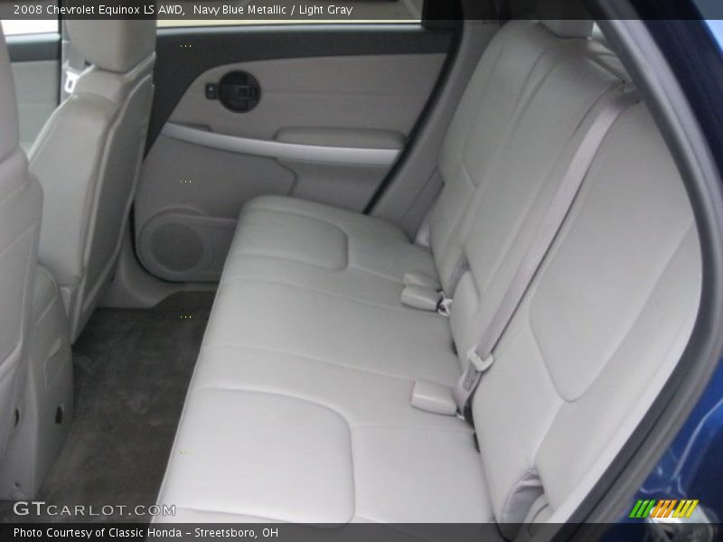 Navy Blue Metallic / Light Gray 2008 Chevrolet Equinox LS AWD