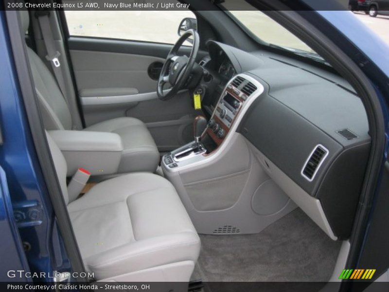Navy Blue Metallic / Light Gray 2008 Chevrolet Equinox LS AWD
