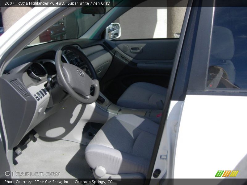 Super White / Ash Gray 2007 Toyota Highlander V6 4WD