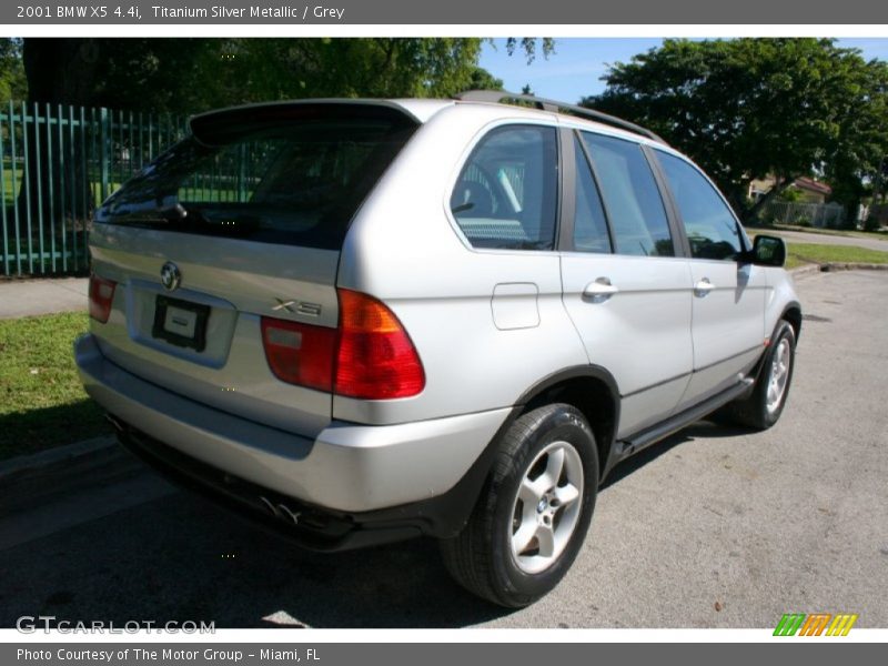 Titanium Silver Metallic / Grey 2001 BMW X5 4.4i