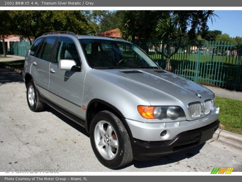Titanium Silver Metallic / Grey 2001 BMW X5 4.4i