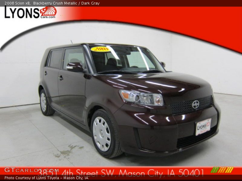 Blackberry Crush Metallic / Dark Gray 2008 Scion xB