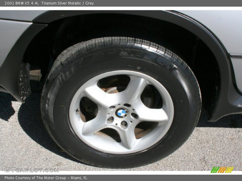Titanium Silver Metallic / Grey 2001 BMW X5 4.4i