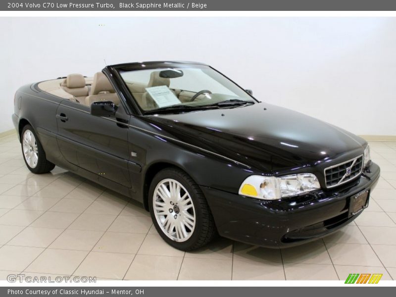 Black Sapphire Metallic / Beige 2004 Volvo C70 Low Pressure Turbo