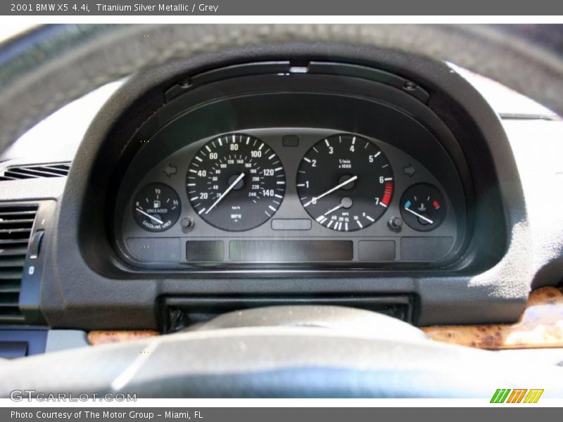 Titanium Silver Metallic / Grey 2001 BMW X5 4.4i