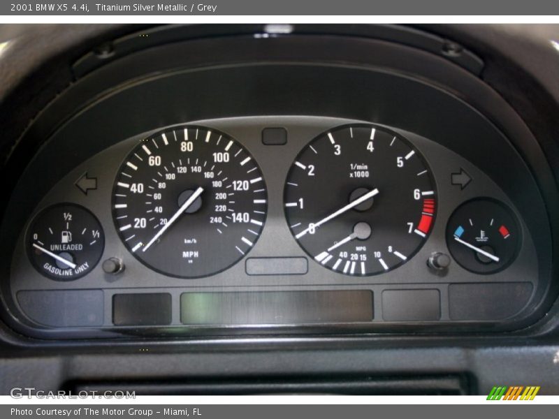 Titanium Silver Metallic / Grey 2001 BMW X5 4.4i