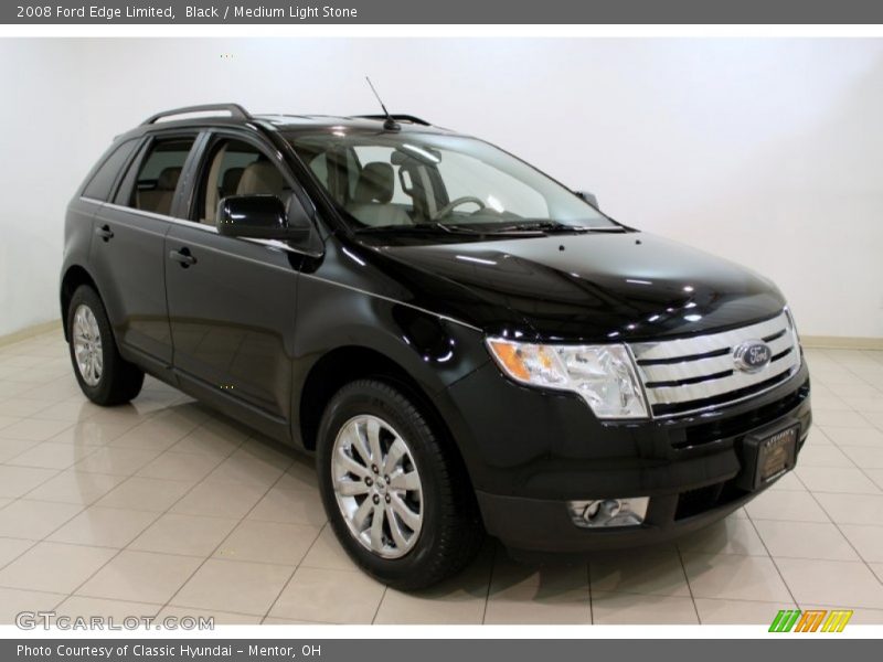 Black / Medium Light Stone 2008 Ford Edge Limited