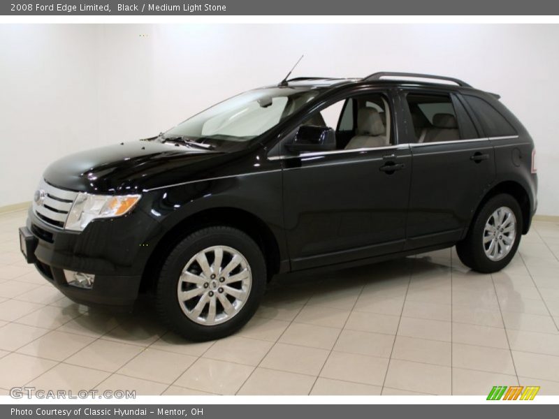 Black / Medium Light Stone 2008 Ford Edge Limited