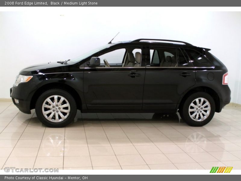 Black / Medium Light Stone 2008 Ford Edge Limited