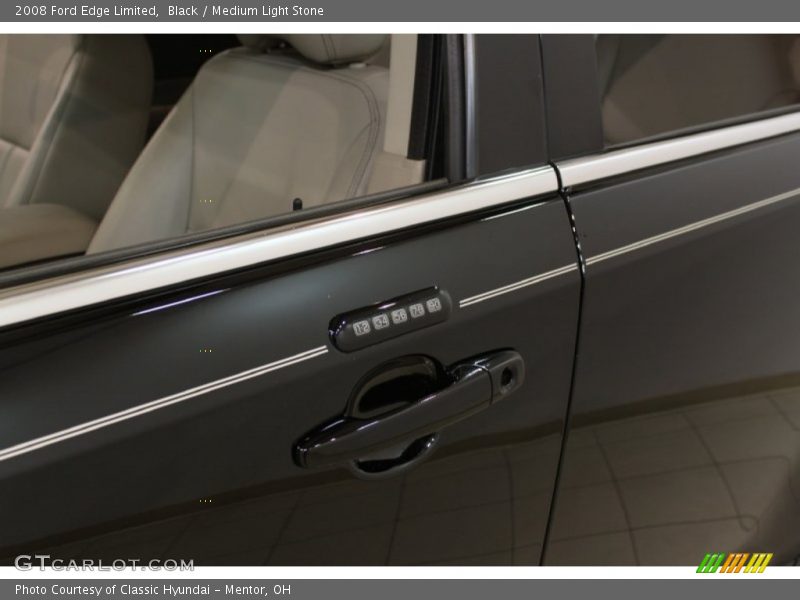 Black / Medium Light Stone 2008 Ford Edge Limited