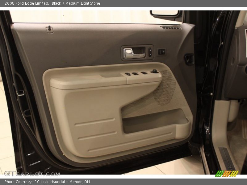 Black / Medium Light Stone 2008 Ford Edge Limited