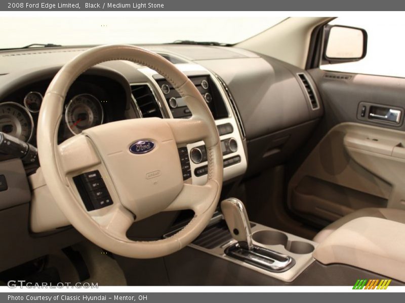 Black / Medium Light Stone 2008 Ford Edge Limited