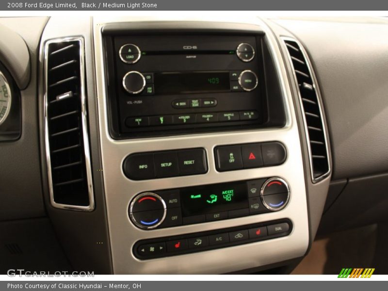 Black / Medium Light Stone 2008 Ford Edge Limited