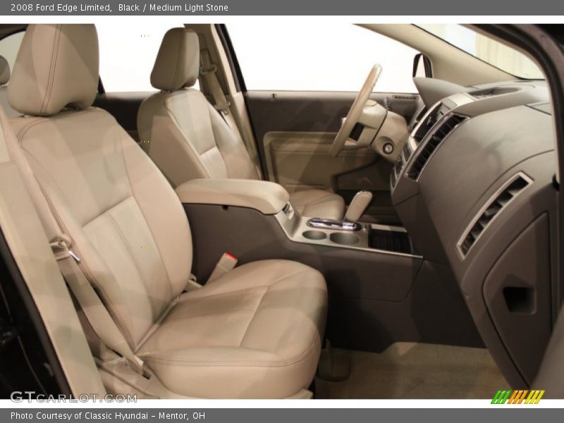 Black / Medium Light Stone 2008 Ford Edge Limited