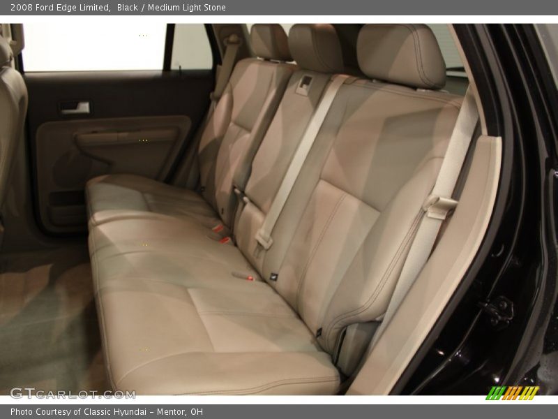 Black / Medium Light Stone 2008 Ford Edge Limited