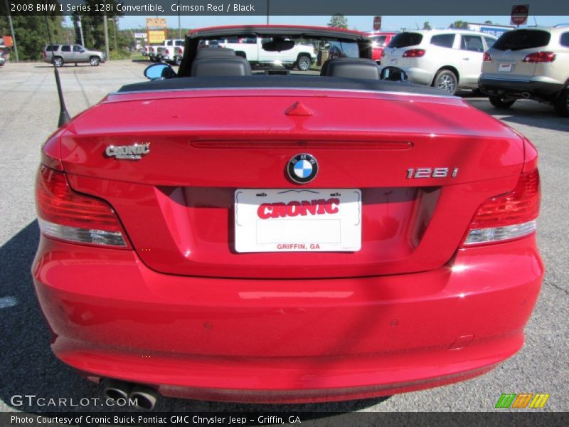 Crimson Red / Black 2008 BMW 1 Series 128i Convertible