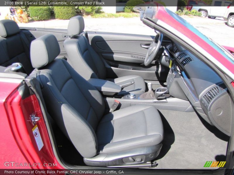 Crimson Red / Black 2008 BMW 1 Series 128i Convertible