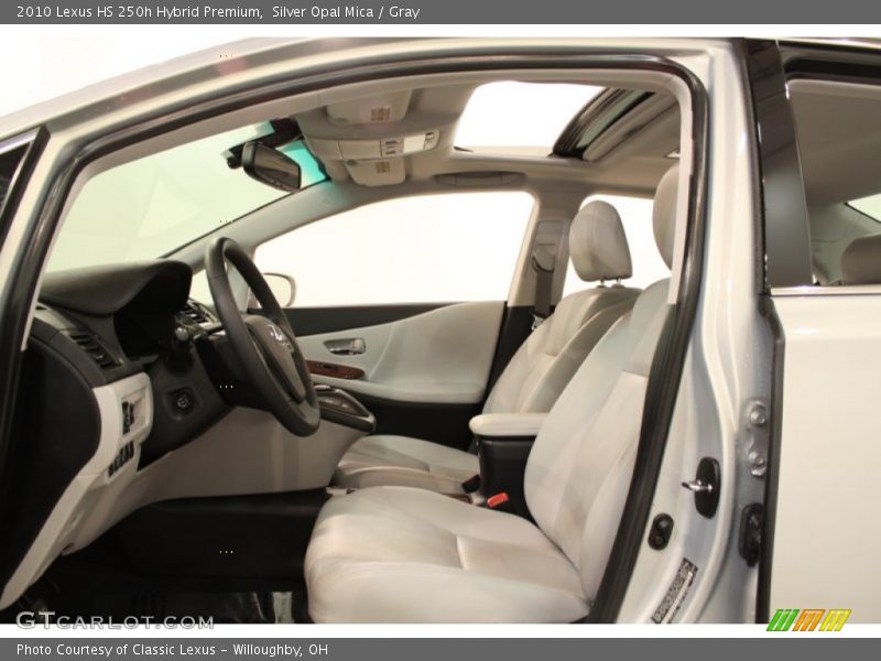Silver Opal Mica / Gray 2010 Lexus HS 250h Hybrid Premium