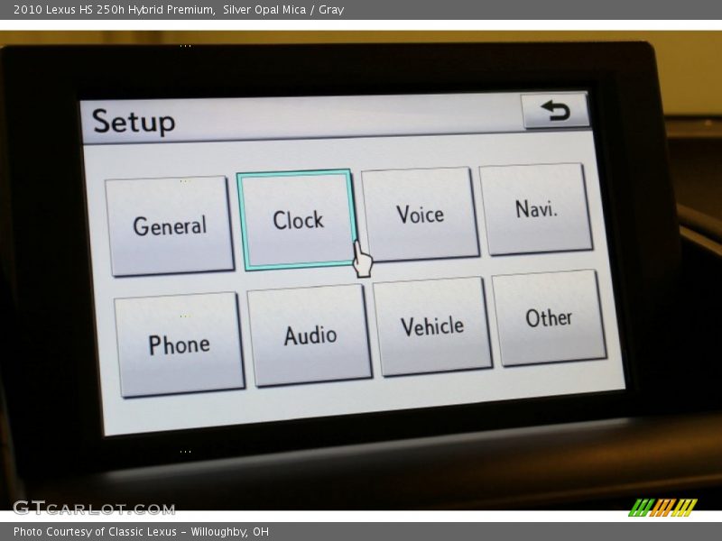 Silver Opal Mica / Gray 2010 Lexus HS 250h Hybrid Premium
