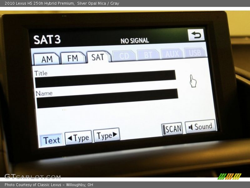 Silver Opal Mica / Gray 2010 Lexus HS 250h Hybrid Premium