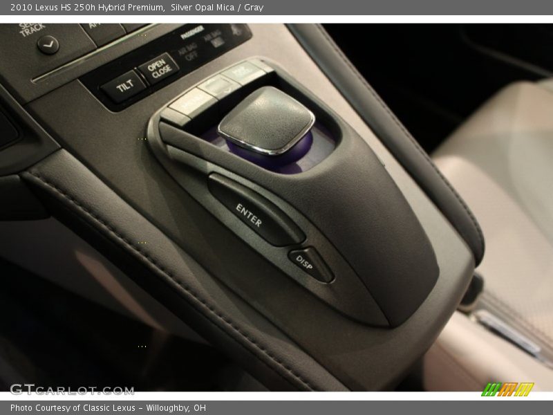 Silver Opal Mica / Gray 2010 Lexus HS 250h Hybrid Premium