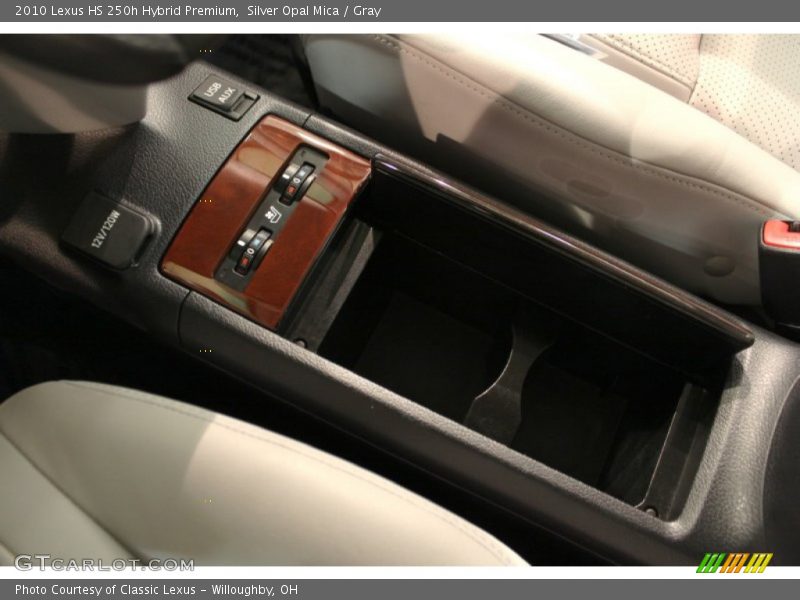 Silver Opal Mica / Gray 2010 Lexus HS 250h Hybrid Premium