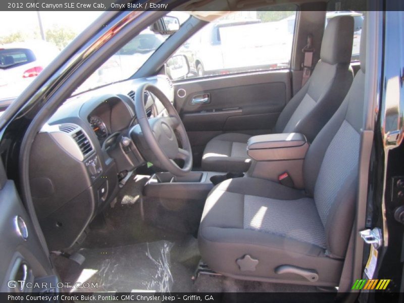  2012 Canyon SLE Crew Cab Ebony Interior