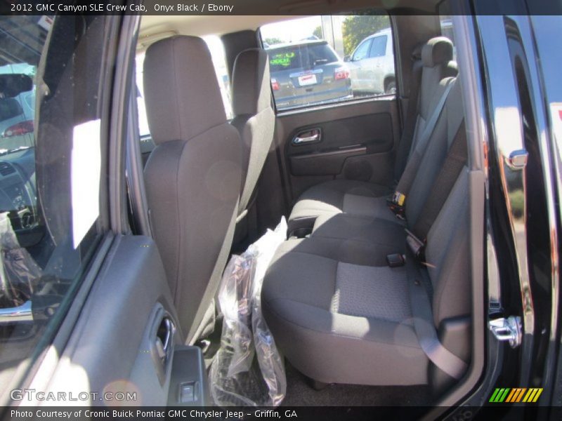  2012 Canyon SLE Crew Cab Ebony Interior