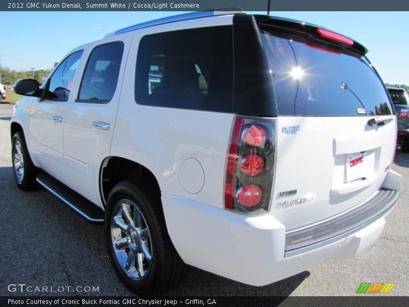 Summit White / Cocoa/Light Cashmere 2012 GMC Yukon Denali