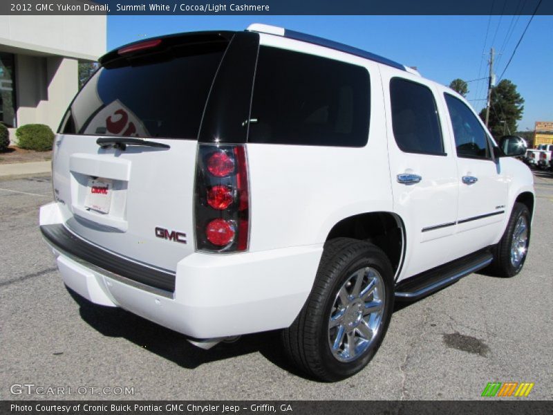 Summit White / Cocoa/Light Cashmere 2012 GMC Yukon Denali
