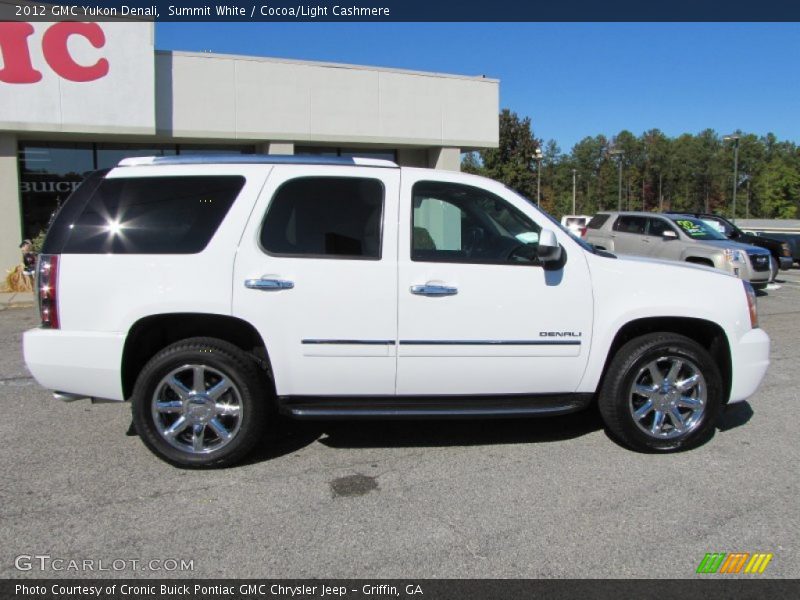 Summit White / Cocoa/Light Cashmere 2012 GMC Yukon Denali