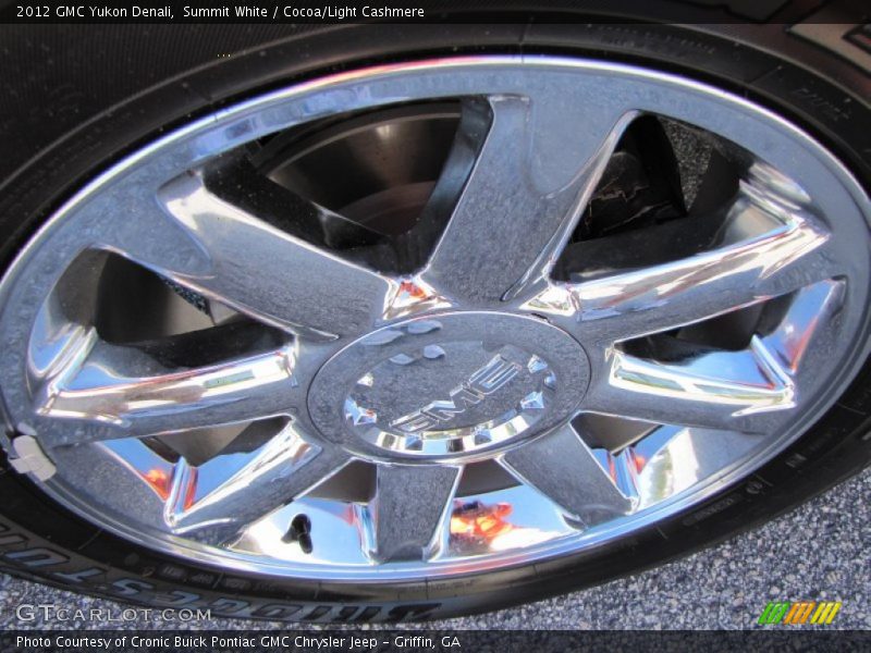 Summit White / Cocoa/Light Cashmere 2012 GMC Yukon Denali
