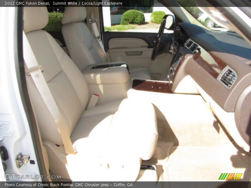 Summit White / Cocoa/Light Cashmere 2012 GMC Yukon Denali